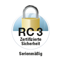 Das Zertifikat von dem Einbruchschutz RC3, welches Hörmann und Alm-Tor besitzt.